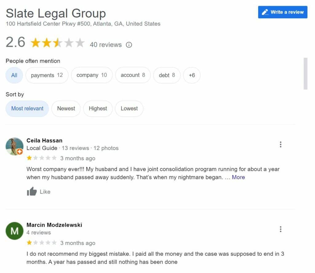 Slate Legal Group Review: Is It A Scam Or Is It Legit? 5 Capture 213